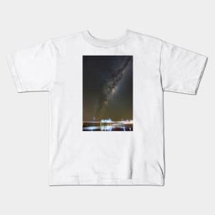 Milky Way over Busselton Jetty Kids T-Shirt